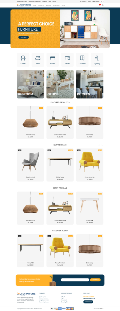 Home Furniture Ecommerce Store